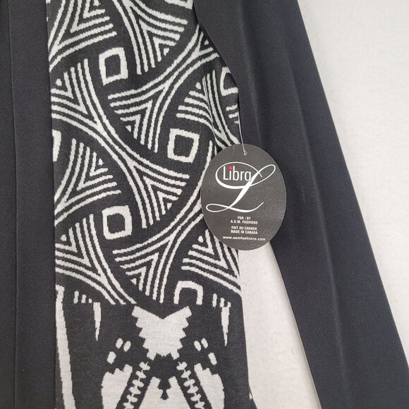 Vintage 90s Libra Open Front Long-Sleeve Cardigan Small Canada Deadstock NEW - Picture 4 of 10